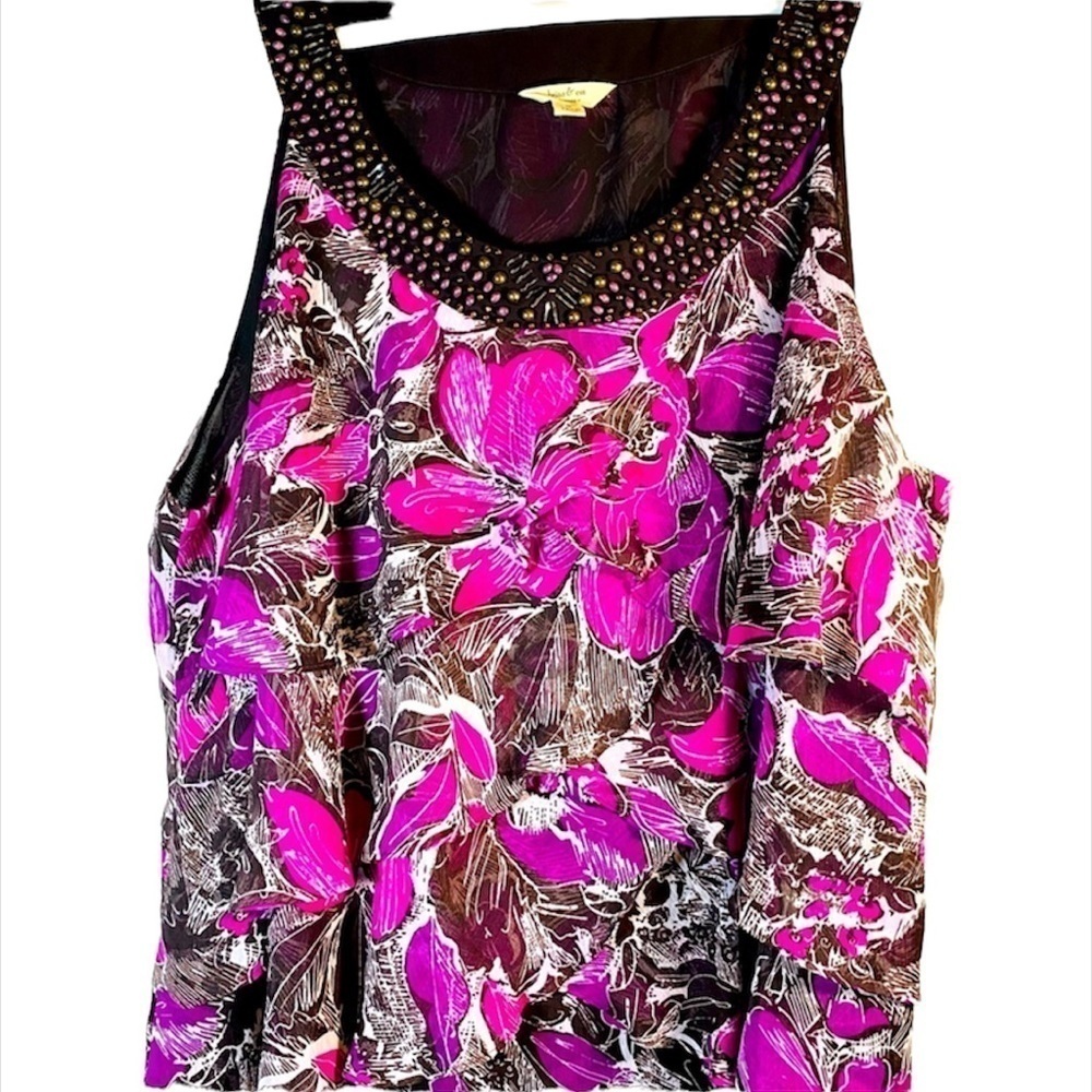 🌹Brina & Em tank blouse size 2X.  J-19